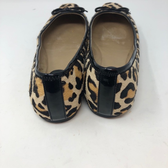 Nordstrom Square Toe Leopard Animal Print Flats 6M - Picture 4 of 9